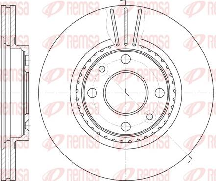 Remsa 6144.10 - Disco de freno parts5.com