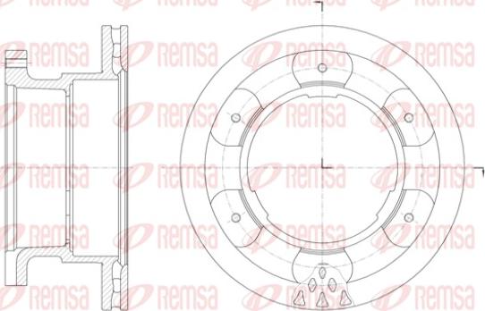 Remsa 61400.10 - Спирачен диск parts5.com