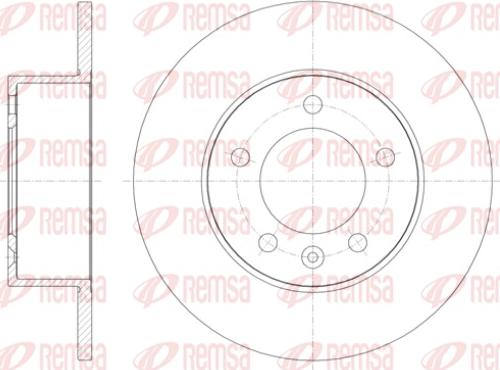 Remsa 61412.00 - Disc frana parts5.com