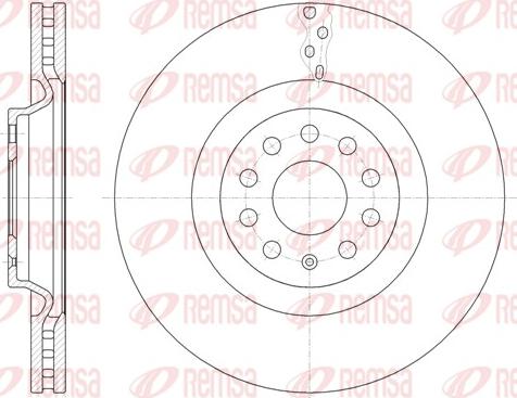 Remsa 61485.10 - Jarrulevy parts5.com