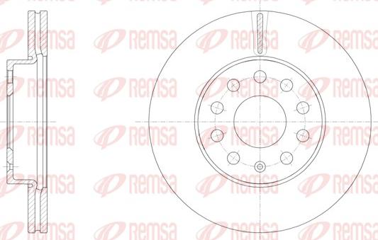 Remsa 61586.10 - Jarrulevy parts5.com