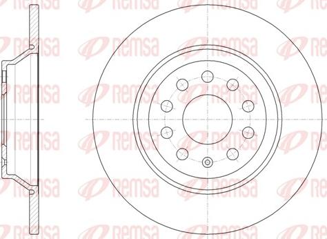 Remsa 61587.00 - Jarrulevy parts5.com