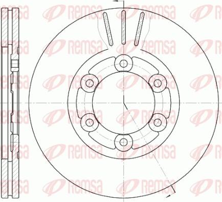 Remsa 61164.10 - Brake Disc parts5.com