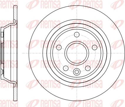 Remsa 61167.00 - Brake Disc parts5.com