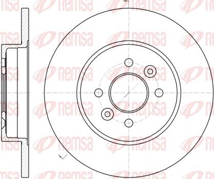 Remsa 61176.00 - Disc frana parts5.com