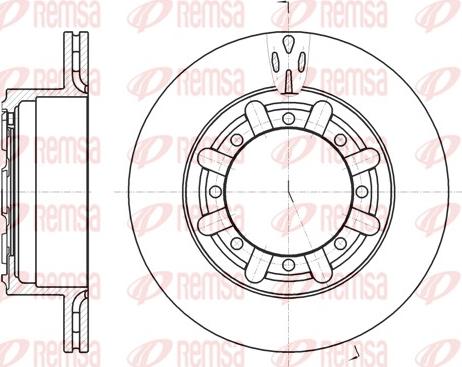 Remsa 61170.10 - Disc frana parts5.com