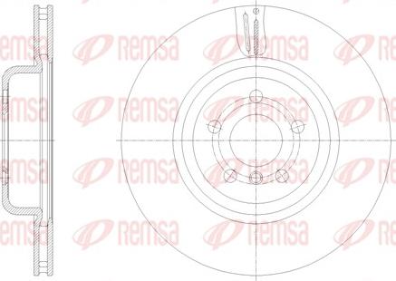 Remsa 61851.10 - Disco de freno parts5.com