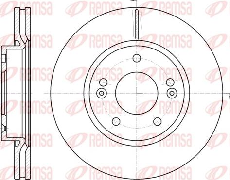 Remsa 61208.10 - Disc frana parts5.com