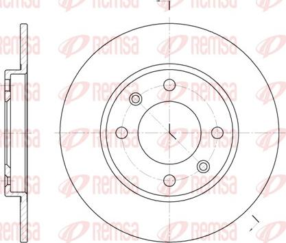 Remsa 6128.00 - Zavorni kolut parts5.com