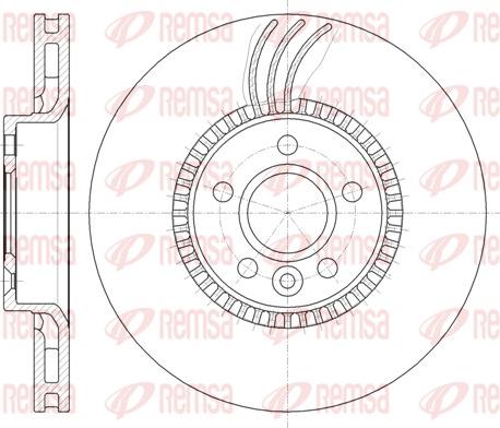 Remsa 61280.10 - Brake Disc parts5.com