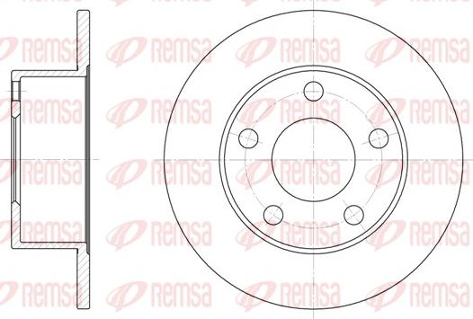 Remsa 6123.00 - Féktárcsa parts5.com