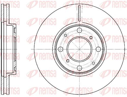 Remsa 6844.10 - Brzdový kotouč parts5.com