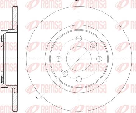 Remsa 6809.00 - Jarrulevy parts5.com