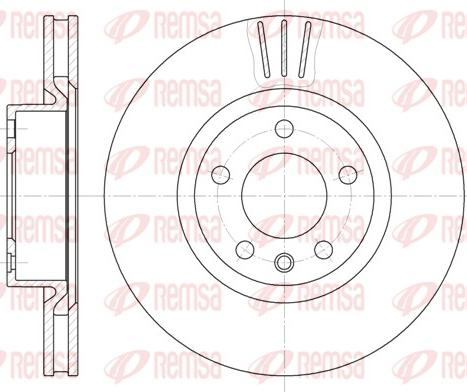 Remsa 6339.10 - Kočni disk parts5.com