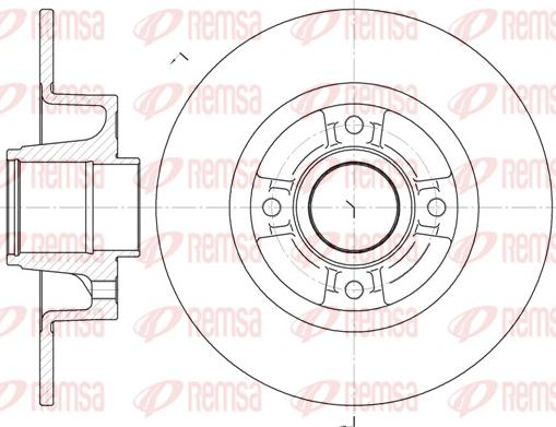 Remsa 6750.00 - Bremsscheibe parts5.com