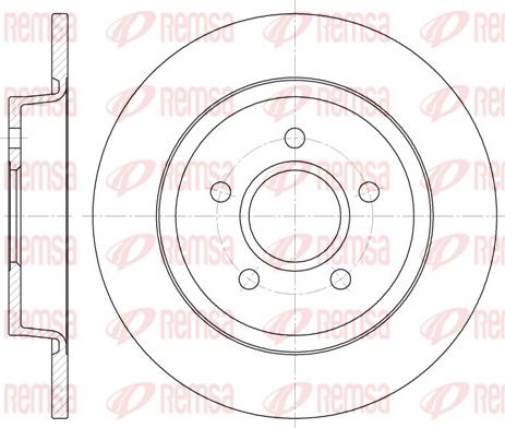 Remsa 6712.00 - Тормозной диск parts5.com