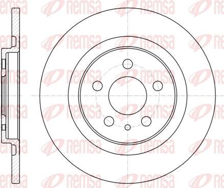 Remsa 6736.00 - Kočioni disk parts5.com