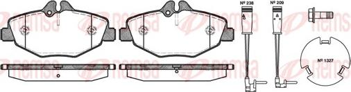 Remsa 0990.02 - Bremsbelagsatz, Scheibenbremse parts5.com