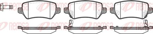 Remsa 0957.02 - Brake Pad Set, disc brake parts5.com