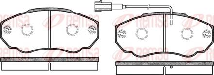 Remsa 0960.01 - Sada brzdových platničiek kotúčovej brzdy parts5.com