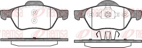 Remsa 0962.00 - Тормозные колодки, дисковые, комплект parts5.com