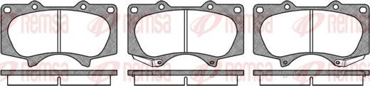 Remsa 0988.00 - Fren balata seti, diskli fren parts5.com