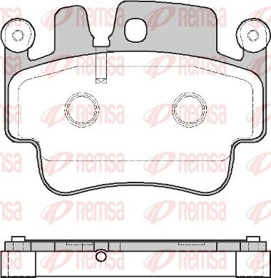 Remsa 0982.00 - Kit de plaquettes de frein, frein à disque parts5.com