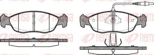 Remsa 0461.02 - Komplet pločica, disk-kočnica parts5.com