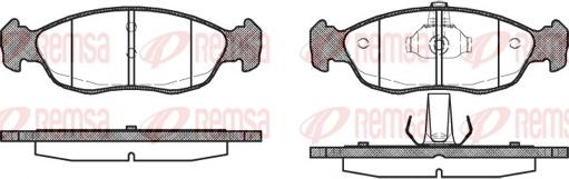 Remsa 0461.10 - Komplet pločica, disk-kočnica parts5.com