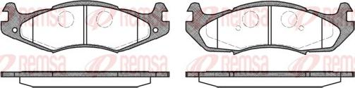 Remsa 0463.00 - Brake Pad Set, disc brake parts5.com