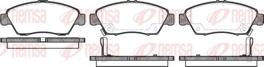 Remsa 0418.02 - Fékbetétkészlet, tárcsafék parts5.com