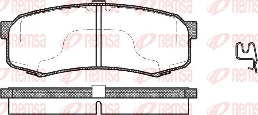 Remsa 0413.04 - Fékbetétkészlet, tárcsafék parts5.com