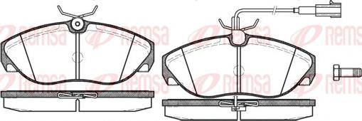 Remsa 0486.11 - Sada brzdových platničiek kotúčovej brzdy parts5.com