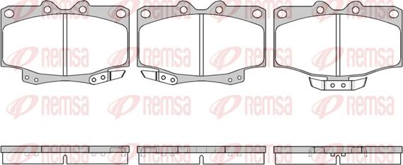 Remsa 0430.04 - Fren balata seti, diskli fren parts5.com