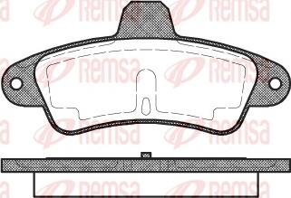 Remsa 0433.00 - Set placute frana,frana disc parts5.com