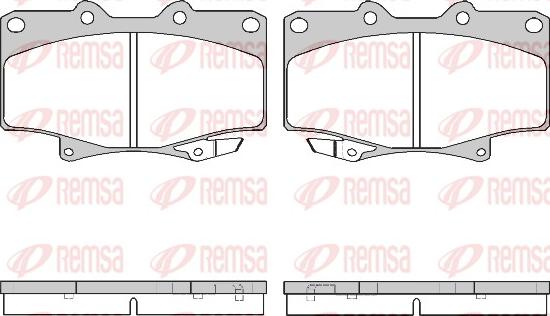 Remsa 0429.04 - Fékbetétkészlet, tárcsafék parts5.com