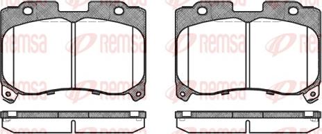 Remsa 0474.04 - Fékbetétkészlet, tárcsafék parts5.com