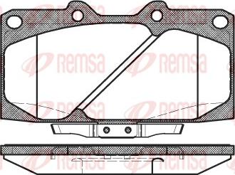 Remsa 0599.04 - Juego de pastillas de freno parts5.com