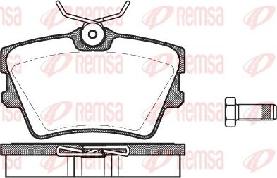 Remsa 0591.00 - Kit de plaquettes de frein, frein à disque parts5.com