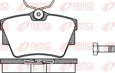 Remsa 0591.30 - Kit de plaquettes de frein, frein à disque parts5.com