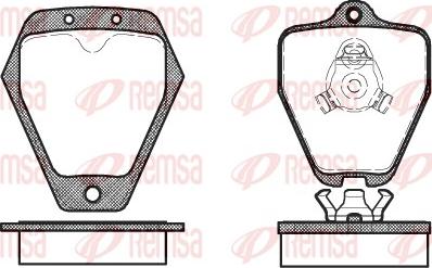 Remsa 0508.10 - Σετ τακάκια, δισκόφρενα parts5.com