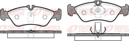 Remsa 0580.00 - Komplet kočnih obloga, disk kočnica parts5.com