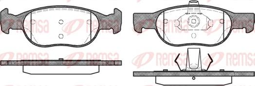 Remsa 0588.20 - Juego de pastillas de freno parts5.com