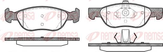 Remsa 0587.00 - Juego de pastillas de freno parts5.com