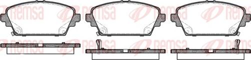 Remsa 0694.02 - Zestaw klocków hamulcowych, hamulce tarczowe parts5.com