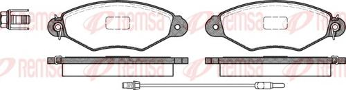 Remsa 0643.01 - Bremsbelagsatz, Scheibenbremse parts5.com