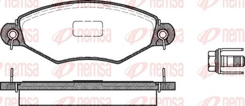 Remsa 0643.10 - Juego de pastillas de freno parts5.com