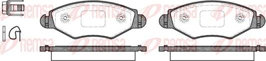 Remsa 0643.20 - Тормозные колодки, дисковые, комплект parts5.com