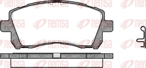 Remsa 0655.02 - Juego de pastillas de freno parts5.com