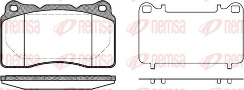 Remsa 0666.10 - Brake Pad Set, disc brake parts5.com